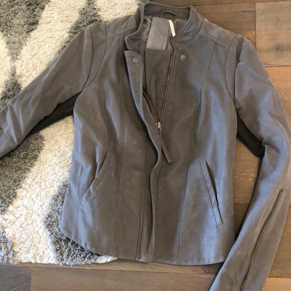 Free people leather jacket